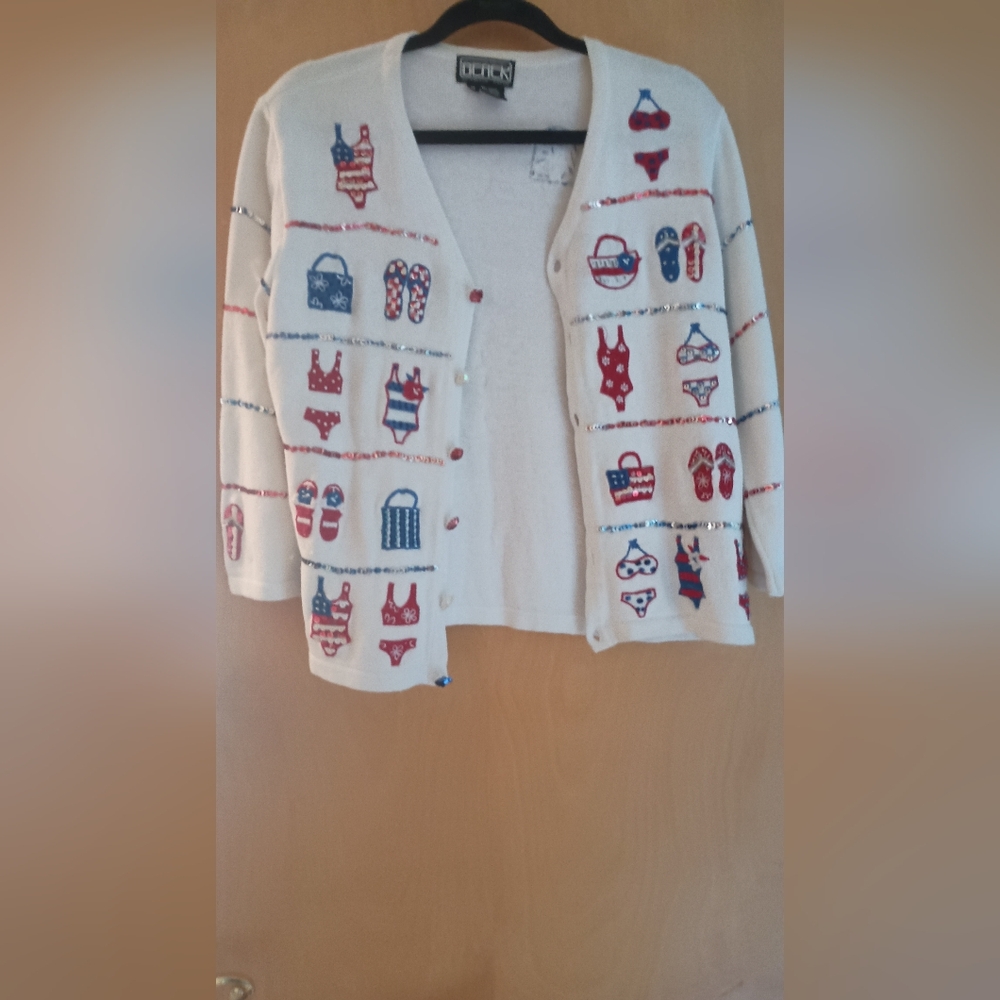 Beach Themed Cotton Cardican